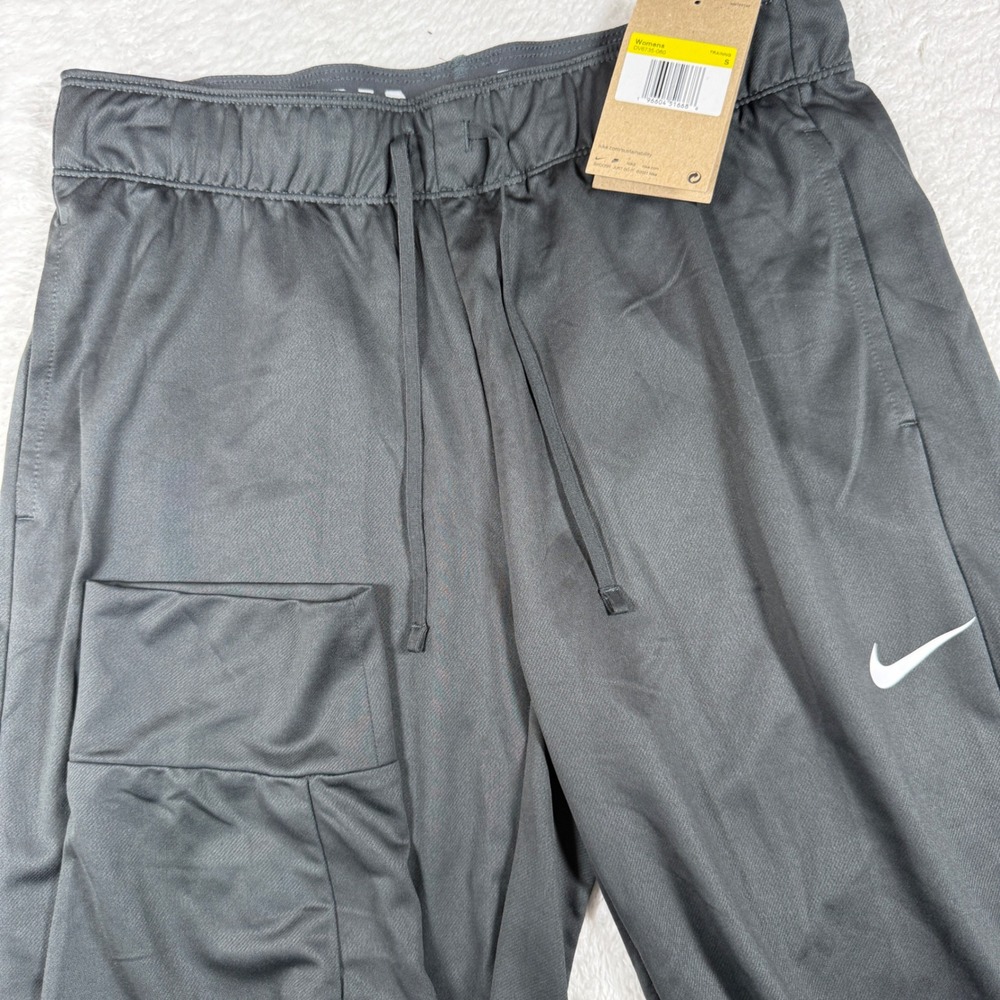 NEW Nike Dri-FIT Training Womens S Dark Grey Joggers DV6735-060 Activewear Pants